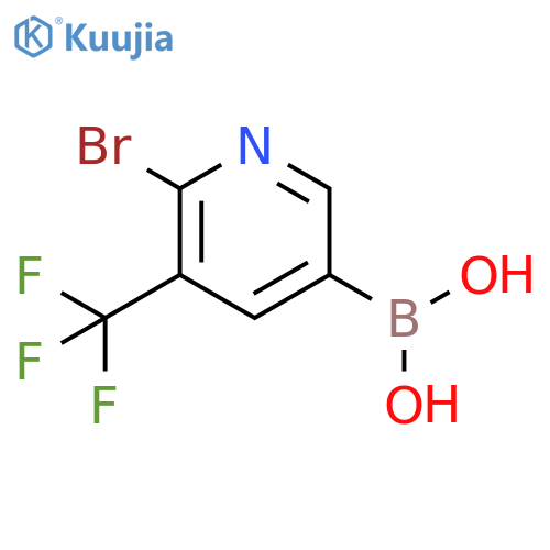 6-Bromo-5-trifluoromethylpyridine-3-boronic acid structure