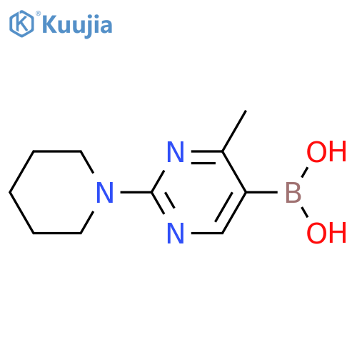 4-Methyl-2-piperidinopyrimidine-5-boronic acid structure