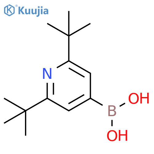 2,6-BIS(TERT-BUTYL)PYRIDINE-4-BORONIC ACID structure