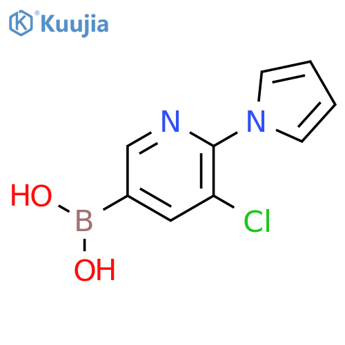 5-Chloro-6-(1H-pyrrol-1-yl)pyridine-3-boronic acid structure