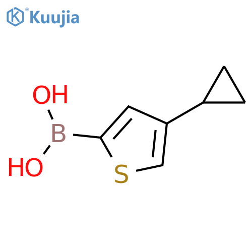 4-(Cyclopropyl)thiophene-2-boronic acid structure