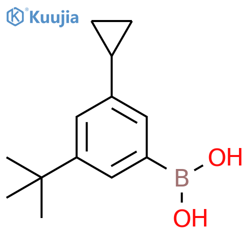 3-(Cyclopropyl)-5-(tert-butyl)phenylboronic acid structure