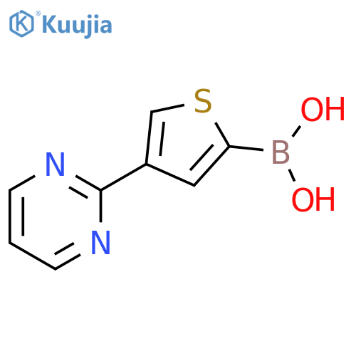 4-(Pyrimidin-2-yl)thiophene-2-boronic acid structure
