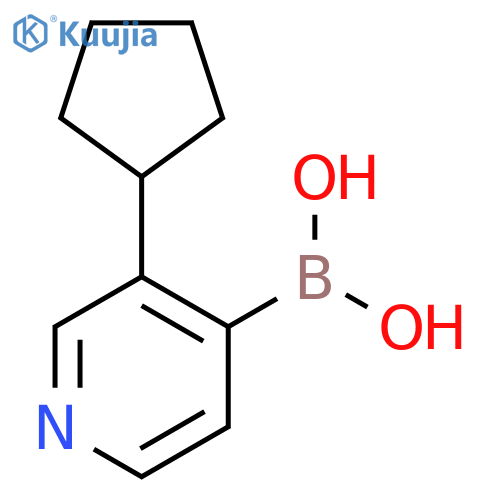 3-(Cyclopentyl)pyridine-4-boronic acid structure