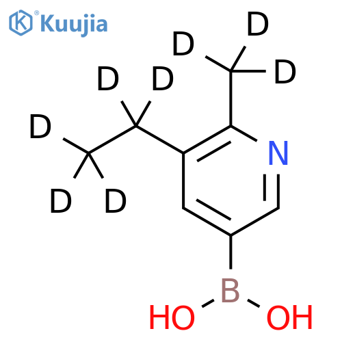 (6-Methyl-5-ethyl-d8)-pyridine-3-boronic acid structure