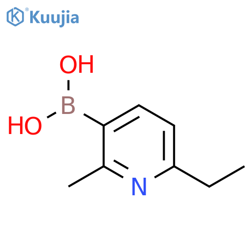 2-Methyl-6-ethylpyridine-3-boronic acid structure