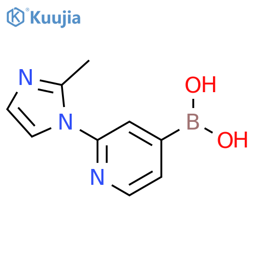 2-(2-Methylimidazol-1-yl)pyridine-4-boronic acid structure