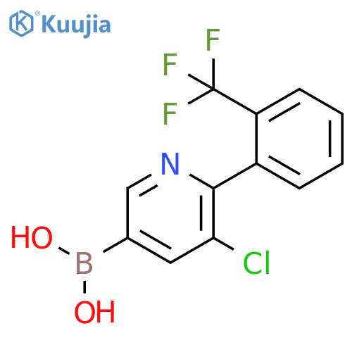 5-Chloro-6-(2-trifluoromethylphenyl)pyridine-3-boronic acid structure