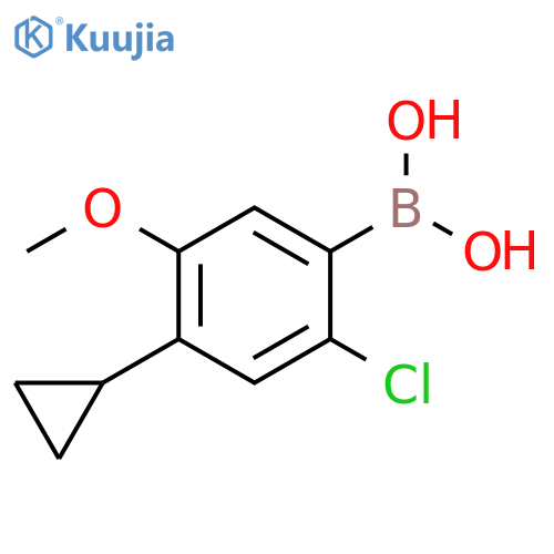 2-Chloro-5-methoxy-4-cyclopropylphenylboronic acid structure