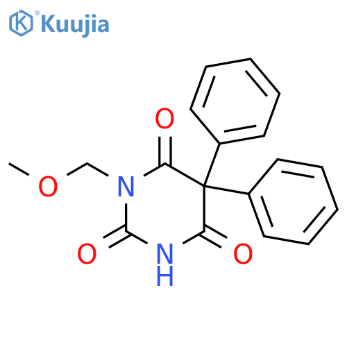 2,4,6(1H,3H,5H)-Pyrimidinetrione, 1-(methoxymethyl)-5,5-diphenyl- structure