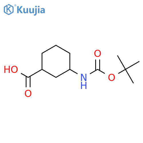 (1S,3R)-3-(Tert-Butoxycarbonylamino)cyclohexanecarboxylic Acid structure
