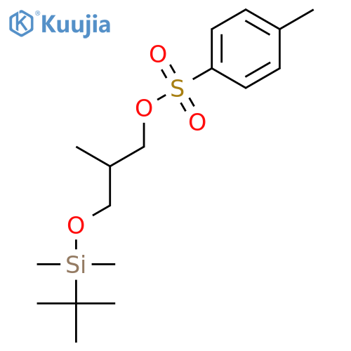 (2S)-3-{tert-Butyl(dimethyl)silyloxy}-2-methylpropan-1-yl Tosylate structure