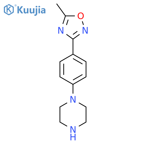 1-[4-(5-Methyl-1,2,4-oxadiazol-3-yl)phenyl]Piperazine structure