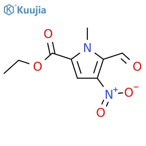 Ethyl 5-formyl-1-methyl-4-nitropyrrole-2-carboxylate structure