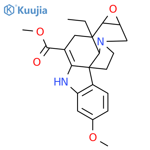 Aspidospermidine-3-carboxylicacid, 2,3-didehydro-6,7-epoxy-16-methoxy-, methyl ester, (5a,6b,7b,12R,19a)- structure