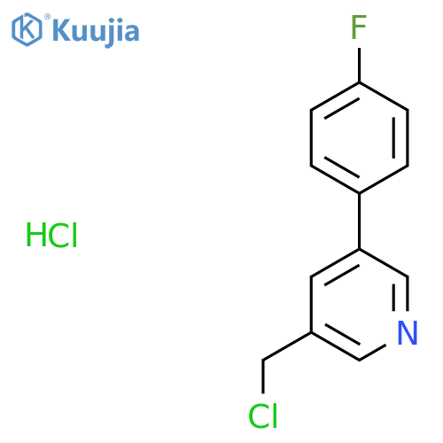 3-Chloromethyl-5-(4-fluoro-phenyl)-pyridine structure