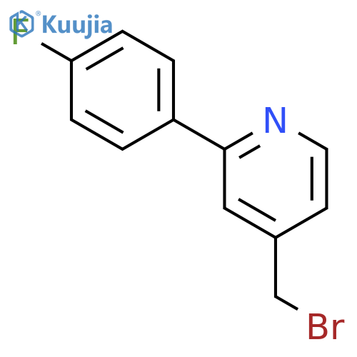 4-(bromomethyl)-2-(4-fluorophenyl)pyridine structure