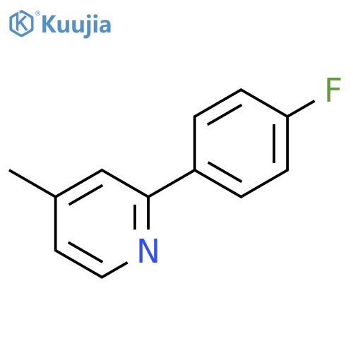 2-(4-Fluorophenyl)-4-methylpyridine structure