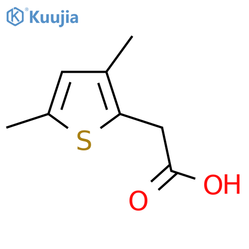 2-(3,5-Dimethylthiophen-2-yl)acetic acid structure