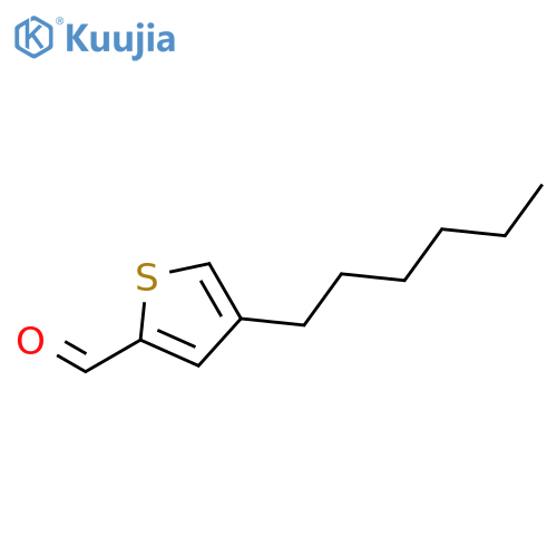 4-Hexylthiophene-2-carboxaldehyde structure