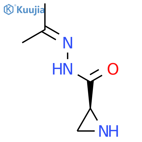 2-Aziridinecarboxylicacid, 2-(1-methylethylidene)hydrazide, (2S)- structure