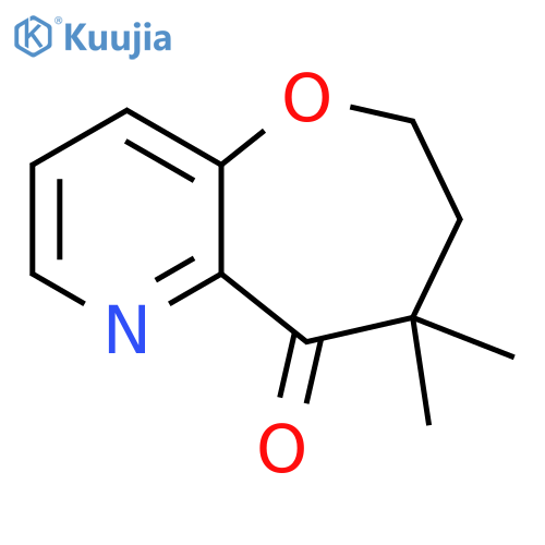8,8-dimethyl-6,7-dihydrooxepino[3,2-b]pyridin-9-one structure