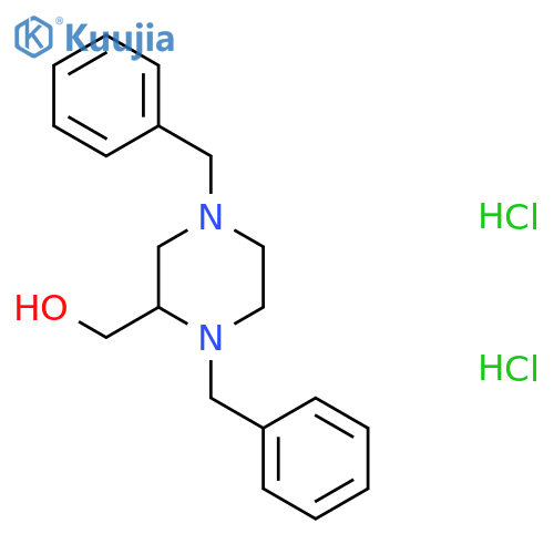 [(2R)-1,4-dibenzylpiperazin-2-yl]methanol;dihydrochloride structure
