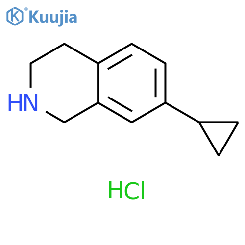 7-cyclopropyl-1,2,3,4-tetrahydroisoquinoline hydrochloride structure