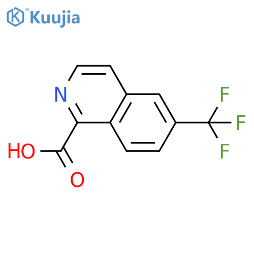 6-(Trifluoromethyl)isoquinoline-1-carboxylic acid structure