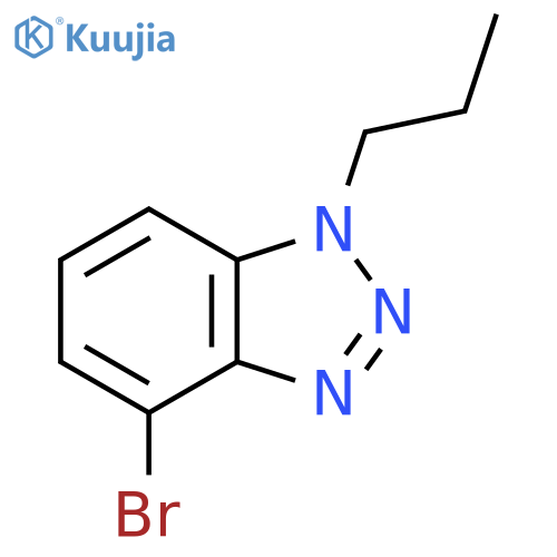 4-bromo-1-propyl-1H-1,2,3-benzotriazole structure