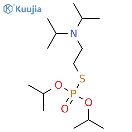 Phosphorothioic acid,S-[2-[bis(1-methylethyl)amino]ethyl] O,O-bis(1-methylethyl) ester structure