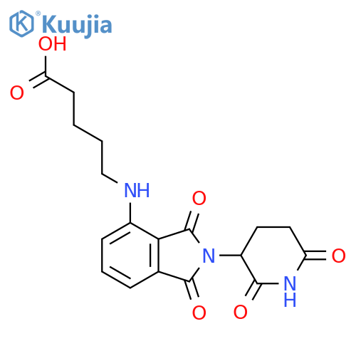 5-[[2-(2,6-Dioxopiperidin-3-yl)-1,3-dioxoisoindol-4-yl]amino]pentanoic acid structure