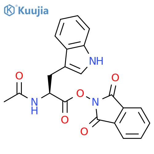 Tryptophan, N-acetyl-, 1,3-dihydro-1,3-dioxo-2H-isoindol-2-yl ester structure