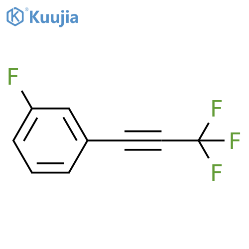 1-Fluoro-3-(trifluoroprop-1-yn-1-yl)benzene structure