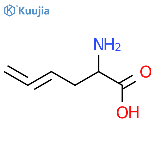 (2RS)-2-amino-4,5-hexadienoic acid structure