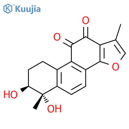 Phenanthro[1,2-b]furan-10,11-dione, 6,7,8,9-tetrahydro-6,7-dihydroxy-1,6-dimethyl-, (6S,7S)- structure