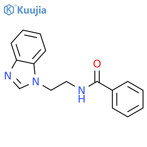 Benzamide,N-[2-(1H-benzimidazol-1-yl)ethyl]- structure