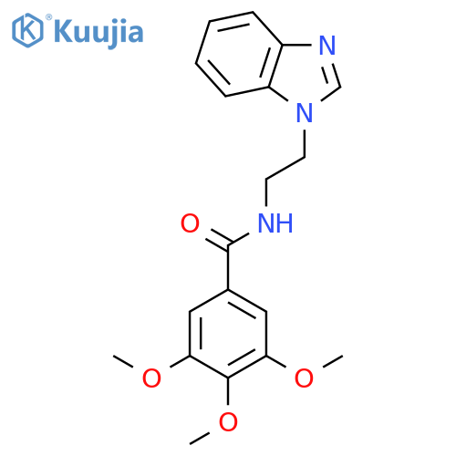 Benzamide,N-[2-(1H-benzimidazol-1-yl)ethyl]-3,4,5-trimethoxy- structure
