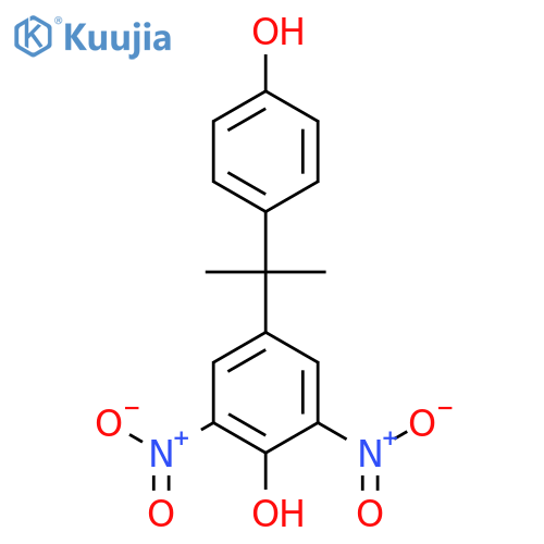 4-(2-(4-Hydroxyphenyl)propan-2-yl)-2,6-dinitrophenol structure
