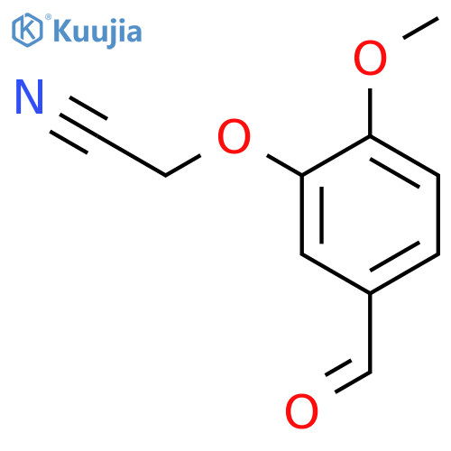2-(5-formyl-2-methoxyphenoxy)acetonitrile structure