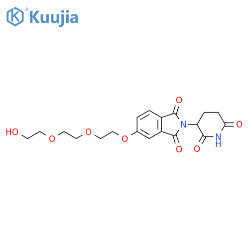1H-Isoindole-1,3(2H)-dione, 2-(2,6-dioxo-3-piperidinyl)-5-[2-[2-(2-hydroxyethoxy)ethoxy]ethoxy]- structure