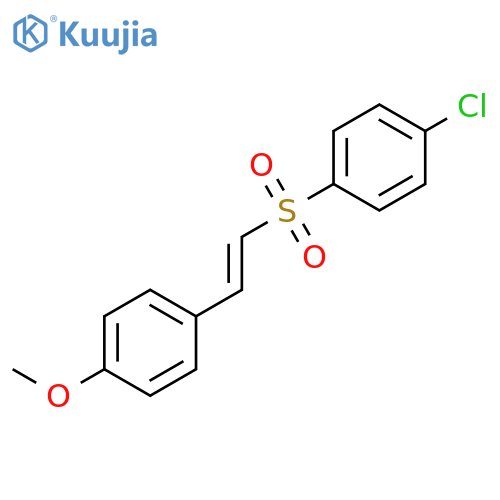 Benzene, 1-chloro-4-[[(1E)-2-(4-methoxyphenyl)ethenyl]sulfonyl]- structure