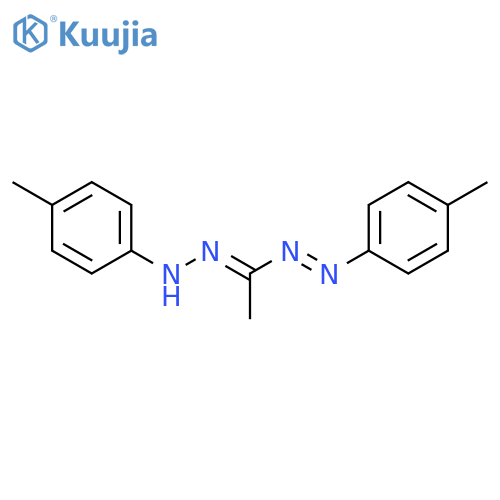 Diazene, (4-methylphenyl)[1-[(4-methylphenyl)hydrazono]ethyl]- structure