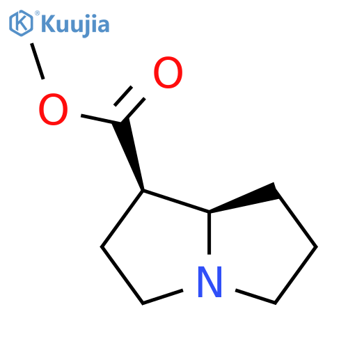 Methyl (1R,8R)-2,3,5,6,7,8-hexahydro-1H-pyrrolizine-1-carboxylate structure