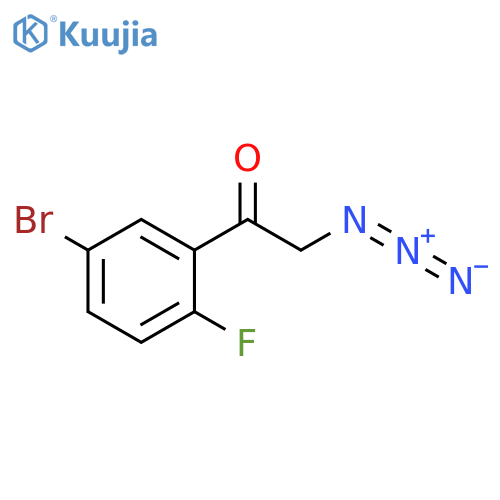 Ethanone, 2-azido-1-(5-bromo-2-fluorophenyl)- structure