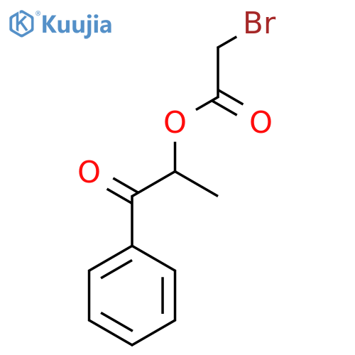 2-(2-Bromoacetoxy)-1-phenylpropanone structure
