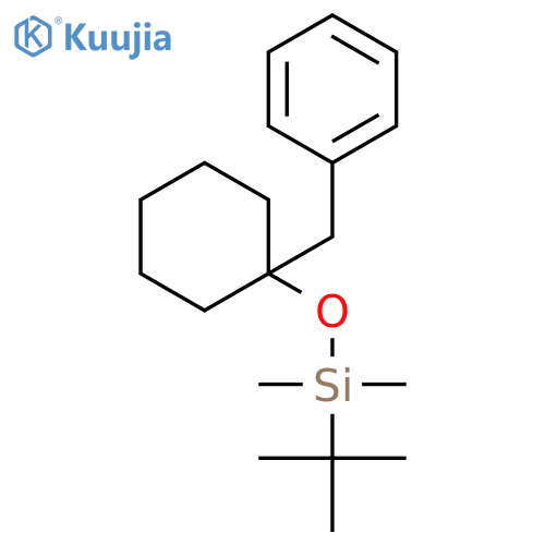 Silane, (1,1-dimethylethyl)dimethyl[[1-(phenylmethyl)cyclohexyl]oxy]- structure