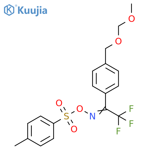 2,2,2-Trifluoro-1-[4-[(methoxymethoxy)methyl]phenyl]ethanone O-[(4-methylphenyl)sulfonyl]oxime structure