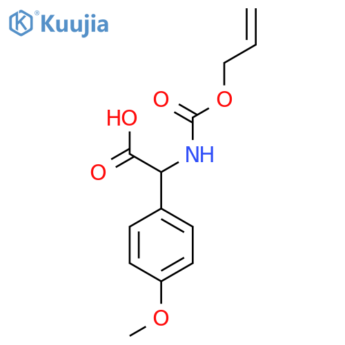 2-(4-methoxyphenyl)-2-{(prop-2-en-1-yloxy)carbonylamino}acetic acid structure