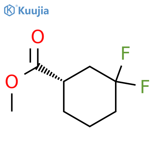 methyl (1S)-3,3-difluorocyclohexane-1-carboxylate structure